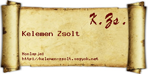 Kelemen Zsolt névjegykártya